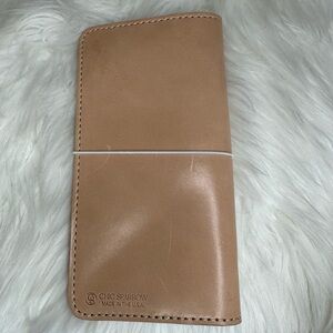 Chic Sparrow Travel Notebook Cover with Inner Sleeves  Natural Leather Folio